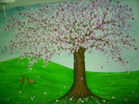 blütenschwerer Frühlingsbaum